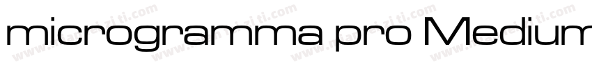 microgramma pro Medium字体转换